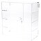 Plymor Clear Acrylic Rectangular Locking Display Case, 3 Shelves